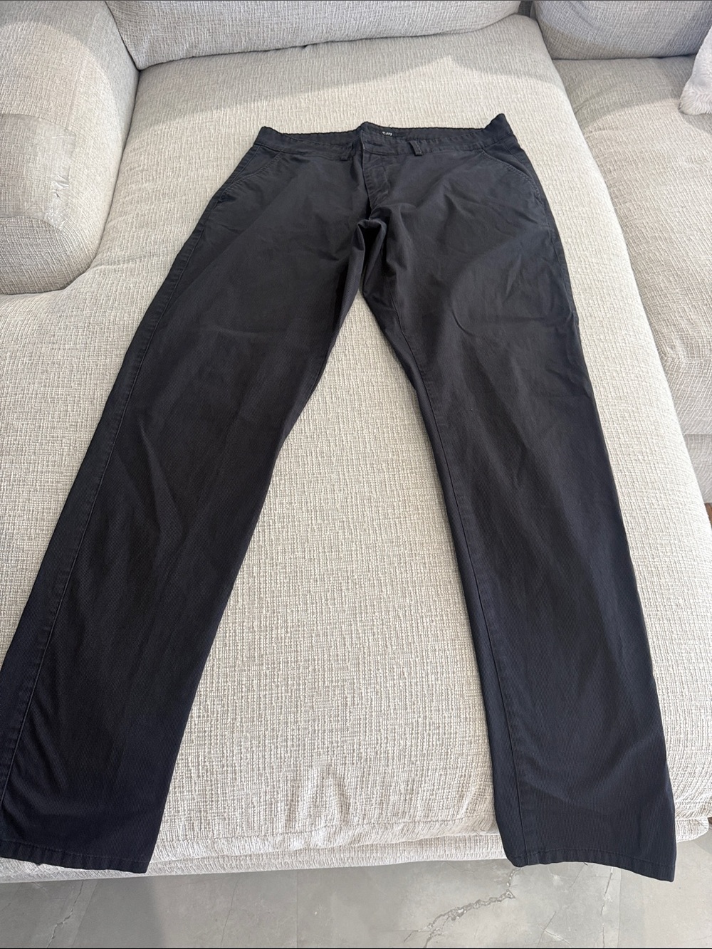 Men's Black Chino Pants - Classic Straight Fit